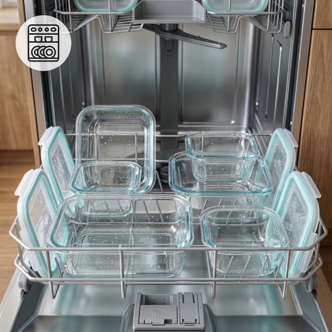 Szklane pojemniki na żywność 8 szt. – lunchboxy do piekarnika, mikrofali i zamrażarki